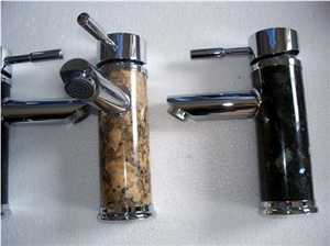 Blue Pearl Stone Faucet Tap Bath Mixer