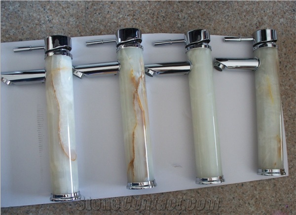 Onyx Fantastico White Onyx Faucet Bathroom Mixer
