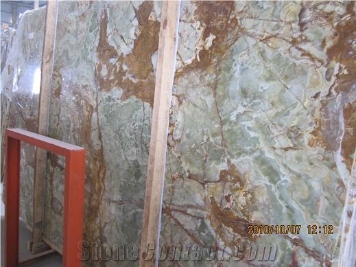 Green Onxy Flooring Tiles