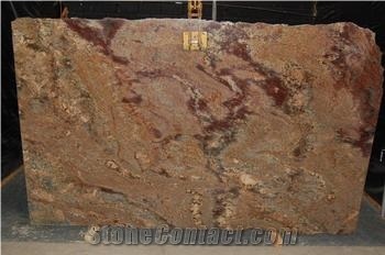 Crema Bordeaux Granite Slabs, Brazil Brown Granite Slabs & Tiles