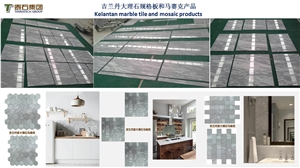 Kelantan Purplish White Marble Slabs, Tiles