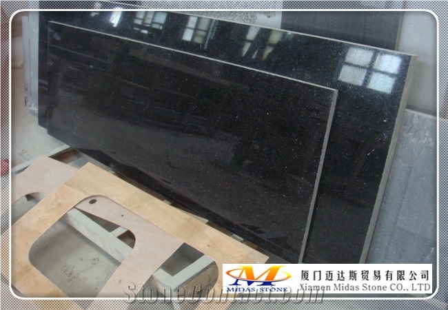 Black Galaxy Granite Tiles & Slabs