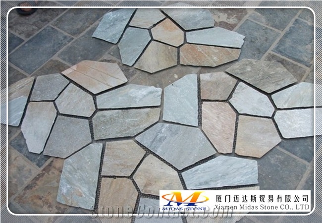China Rust Slate Random Flagstone