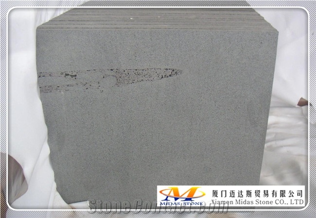 Sawn Cut Basalt Tiles with Cat Paws