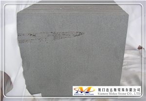 Sawn Cut Basalt Tiles with Cat Paws