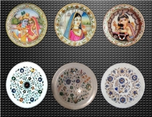 Marble Inlay Decor Plate