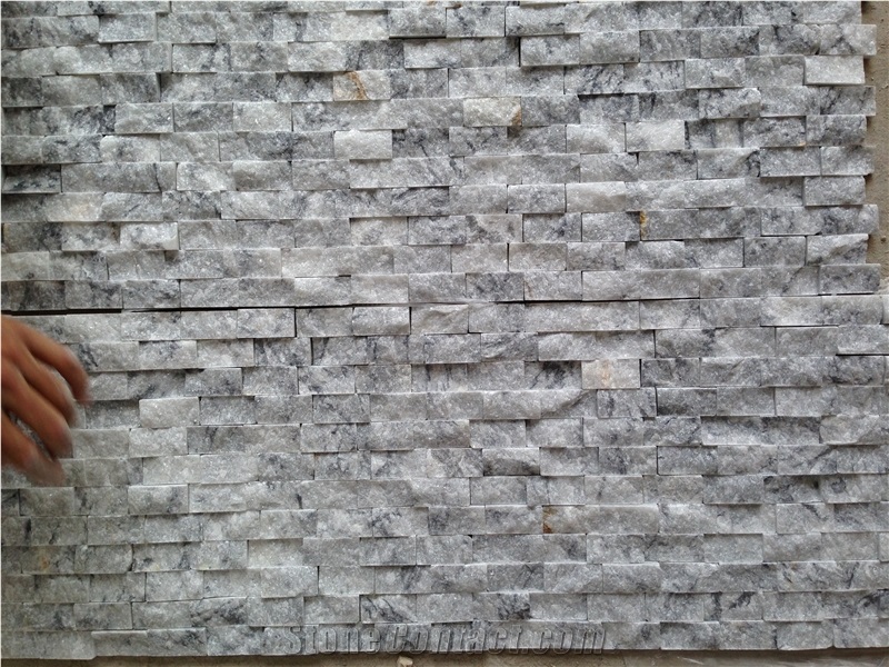 Alinda Grey Marble Sparkly Split Face Mosaics