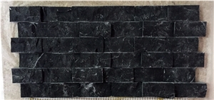 Selinus Black Marble Split Face Mosaic