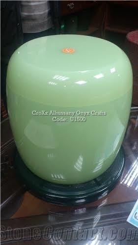 Mono Medium Green Onyx Cremation Urns