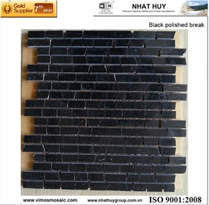 Black Vietnam Marble Mosaic Tiles