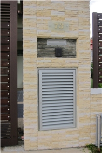 Glue Yellow Marble Ledge Stone