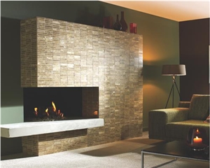 Natural Color Freshwater Marble Mosaic Wall Panel
