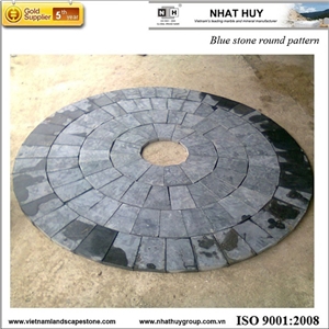 Vietnam Blue Stone Round Pattern Vietnam Blue Stone Round Pattern