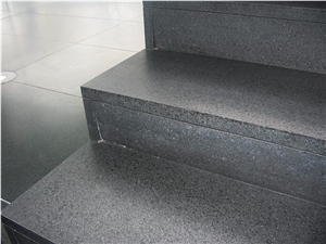 G654 Padang Dark Granite Stairs, Risers