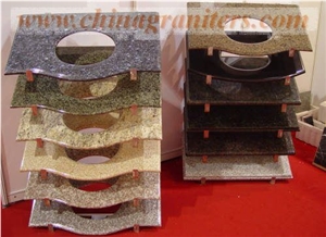 Granite Vanity Top, Verde Uba Tuba Granite Vanity Top