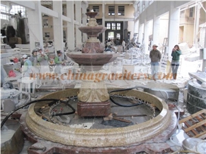 Yellow Granite Fountain