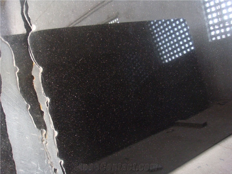Black Galaxy Granite Slabs & Tiles