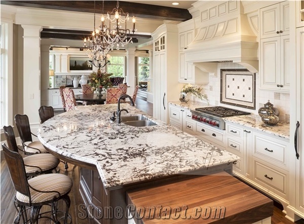 Delicatus White Royale Granite Slabs and Granite Tiles