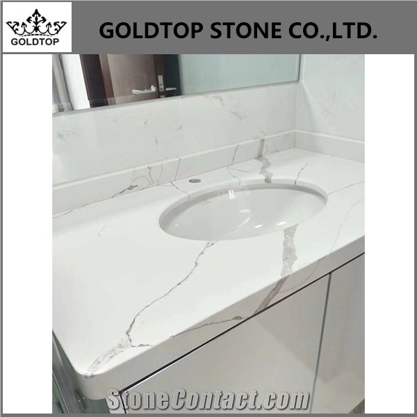 Bathroom Quartz Stone Countertop Artificial Stone