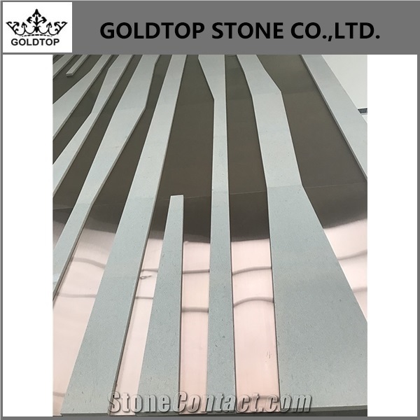 Italy Limestone Slabs Grey Fossilized Limestone Wall Tiles