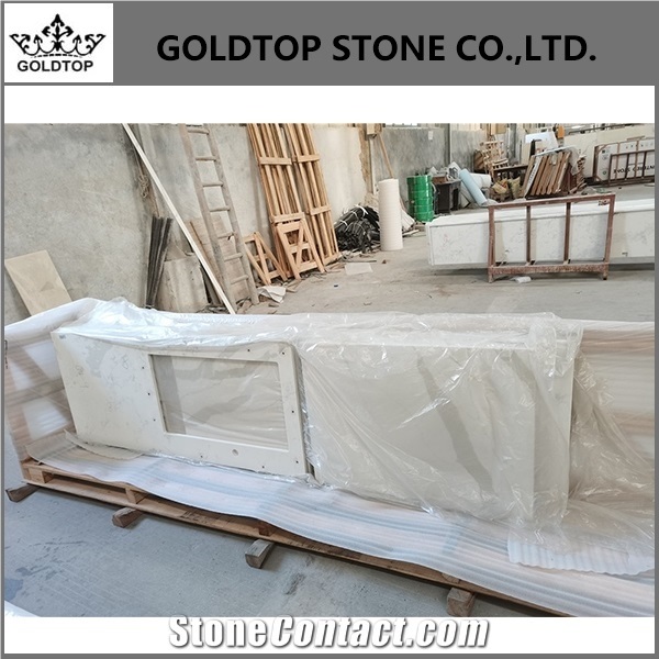 Popular Calacatta Quartz Kitchen Countertop