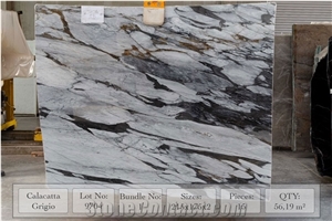 Calacatta Grigio Marble Tiles & Slabs