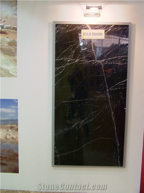 Amanos Black Marble Slab