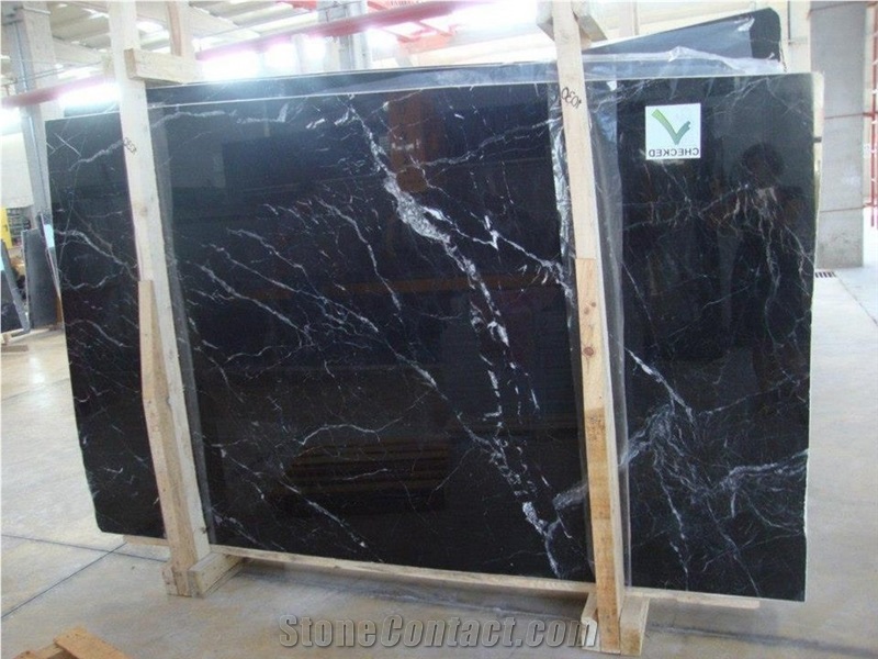 Amanos Black Marble Slab