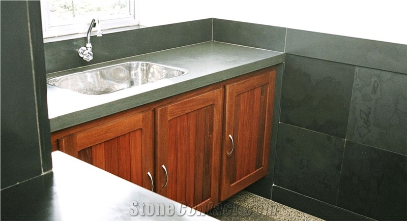 Amazonia Graphite Slate Finished Product