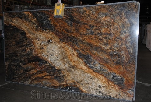 Amber Storm Granite Slab