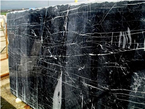 Apollion Black Marble Slab