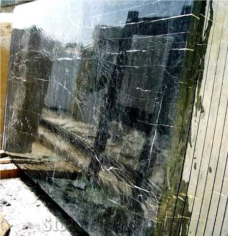 Apollion Black Marble Slab