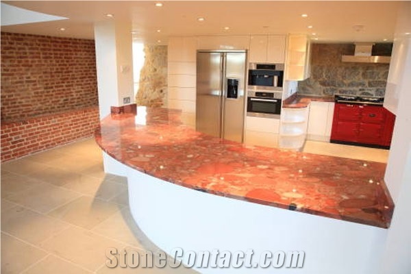 Aquarius Red Granite Finished Product