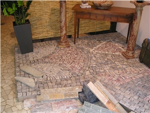 Arabescato Orobico Rosso Marble Finished Product