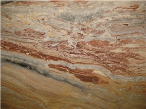 Arabescato Orobico Rosso Marble Slab