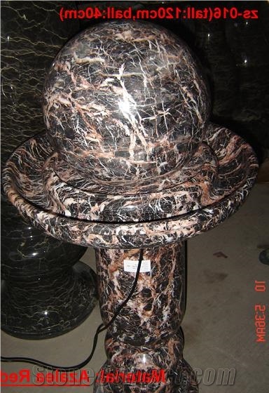Azalea Red Marble Finished Product