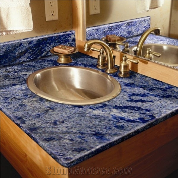 Azul Bahia Granite Finished Product