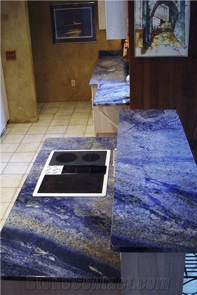 Azul Bahia Granite Finished Product