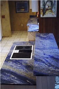 Azul Bahia Granite Finished Product