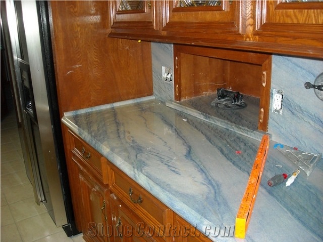 Azul Imperial Quartzite Finished Product