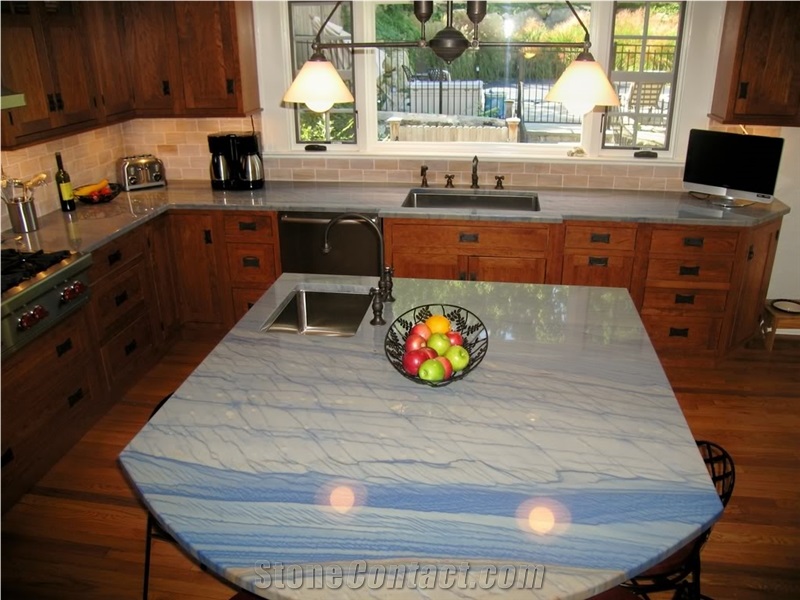 Azul Macaubas Quartzite Finished Product