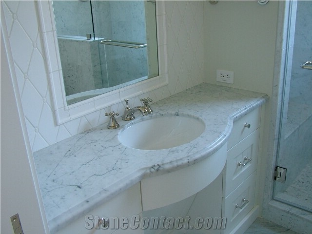 Bianco Carrara Campanili Marble Finished Product