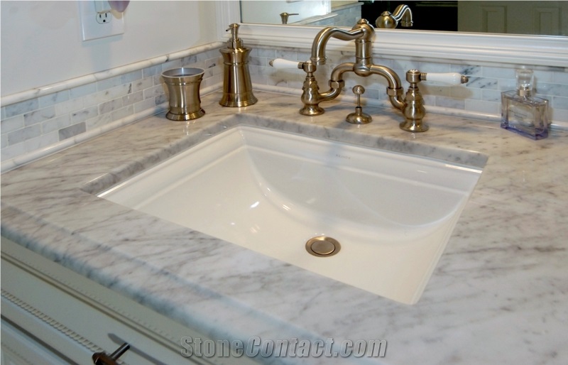 Bianco Carrara Campanili Marble Finished Product