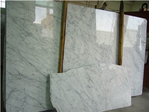 Bianco Carrara Unito D Marble Slab