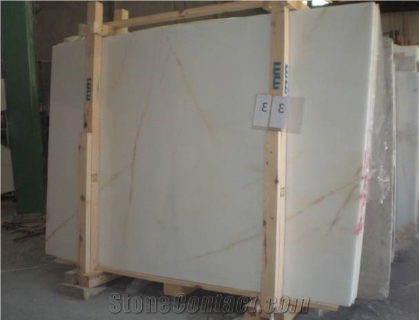 Bianco Giallo Marble Slab