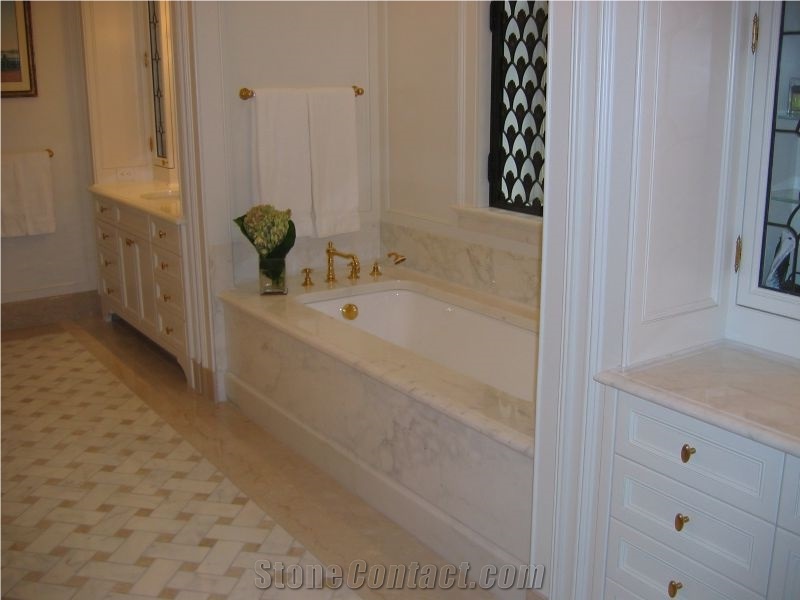 Bianco Lasa Vena Oro Marble Finished Product