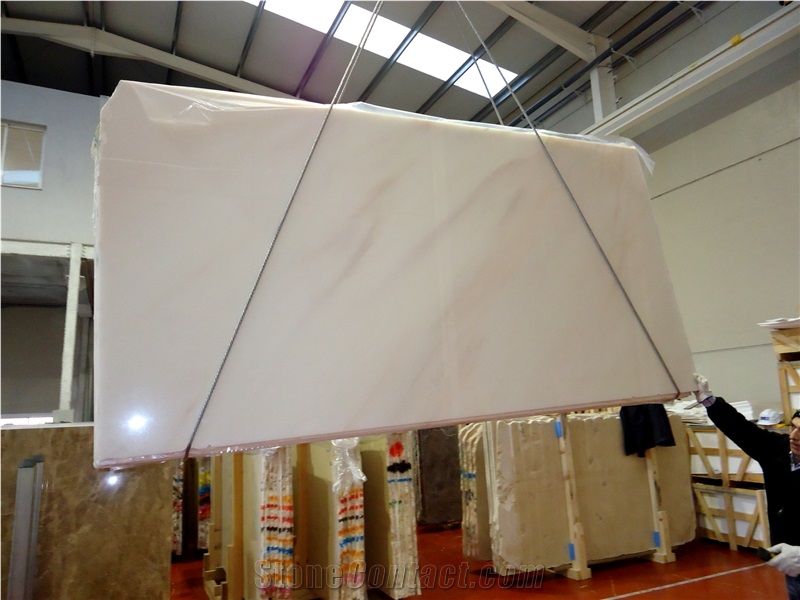Bianco Rosa Marble Slab