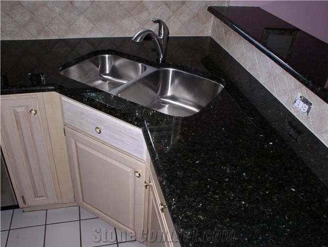 Black Galaxy Granite Finished Product