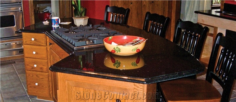Black Galaxy Granite Finished Product