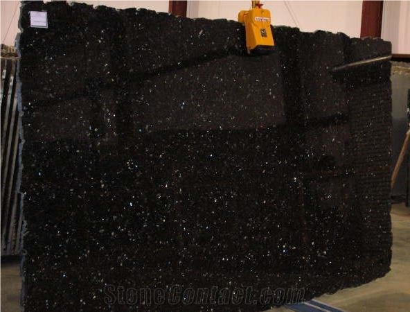 Black Galaxy Granite Slab